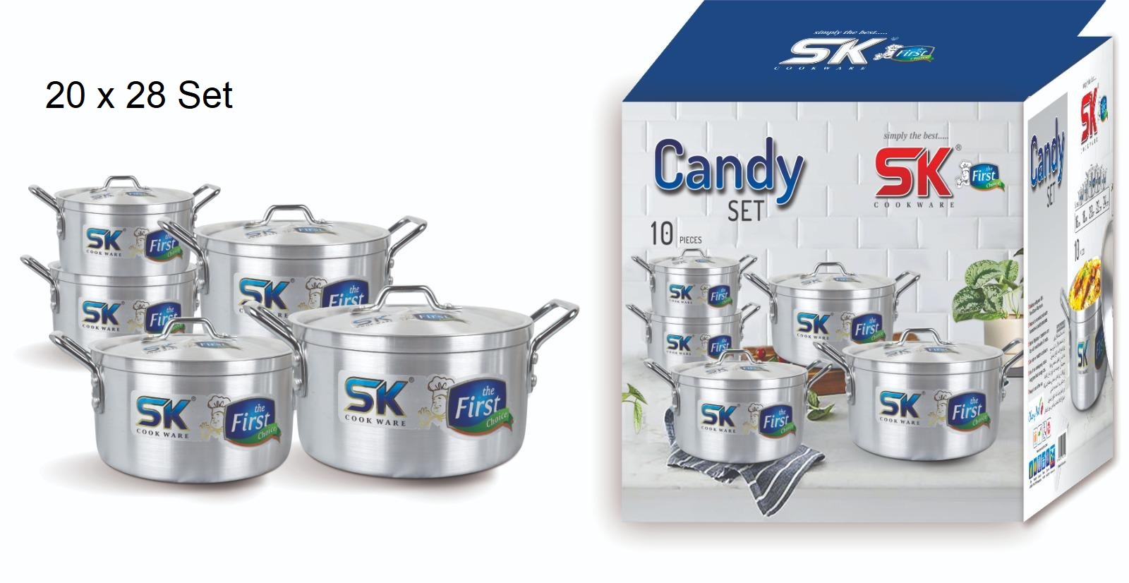 CANDY BIG Forged 5 Pieces Super Set  (2.5 - 3.5 -5 - 6 - 7.5) LTR